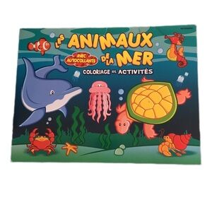 Colorful Sea Animals Activity Book